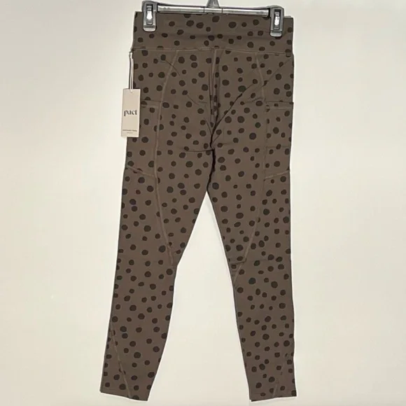 Pact Dark Brown Polka Dot Leggings - Picture 2 of 5